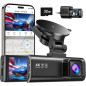 REDTIGER Dash Cam Front Rear 4K/2.5K Full HD, Carte 32GB, Wi-Fi GPS, Écran 3.16, Vision Nuit, 170° Angle REDTIGER Dash Cam Front Rear 4K/2.5K Full HD, Carte 32GB, Wi-Fi GPS, Écran 3.16, Vision Nuit, 170° Angle