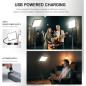 Kit Lumière Vidéo LED 2-Pack NiceVeedi, 2800-6500K Dimmable avec Trépied & Support Téléphone 73 Kit Lumière Vidéo LED 2-Pack NiceVeedi, 2800-6500K Dimmable avec Trépied & Support Téléphone 73