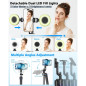 Vlogging Kit for iPhone/Android – 63” Auto Face Tracking Tripod, Light, Wireless Mics & Remote for TikTok & YouTube Vlogging Kit for iPhone/Android – 63” Auto Face Tracking Tripod, Light, Wireless Mics & Remote for TikTok & YouTube