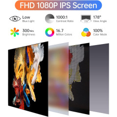 Écran Portable 15,6 Full HD USB-C HDMI pour Jeu & Travail