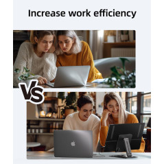 Ingnok 15.6 FHD Portable Monitor – Ultra Slim, USB-C & Adjustable Stand