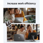 Ingnok 15.6 FHD Portable Monitor, Ultra Slim IPS Screen Extender with Adjustable Stand, USB-C Compatible