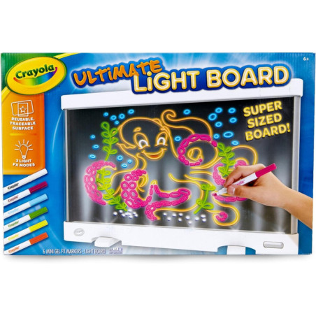 Crayola Ultimate Light Board White LED Drawing Tablet - Kids Art Projector & Sketching Toy, Ages 6+