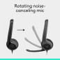 Logitech H390 USB Wired Headset with Noise-Cancelling Mic for PC, Video Calls, Music & Gaming - Black Logitech H390 USB Wired Headset with Noise-Cancelling Mic for PC, Video Calls, Music & Gaming - Black