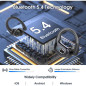 Écouteurs Sans Fil Bluetooth 5.4 Sport 75h, Basses Profondes, Micro ANC, IPX7 Étanches, Earhooks Écouteurs Sans Fil Bluetooth 5.4 Sport 75h, Basses Profondes, Micro ANC, IPX7 Étanches, Earhooks