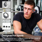 Wireless Bluetooth 5.4 Earbuds - 75H Playtime, ENC Noise Cancelling, IPX7 Waterproof, Sport Earhooks, Deep Bass Wireless Bluetooth 5.4 Earbuds - 75H Playtime, ENC Noise Cancelling, IPX7 Waterproof, Sport Earhooks, Deep Bass