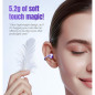 Écouteurs Bluetooth 6.0 King Lucky Clip-on Open Ear, 50H, Anti-Bruit, IPX5, Sport, Micro, Violet Écouteurs Bluetooth 6.0 King Lucky Clip-on Open Ear, 50H, Anti-Bruit, IPX5, Sport, Micro, Violet