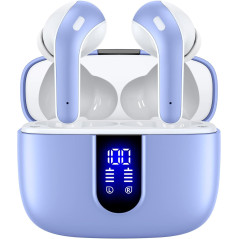 TAGRY Écouteurs Bluetooth Sans Fil 60H IPX5 avec Charge Sans Fil
