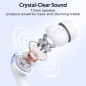 TAGRY Écouteurs Bluetooth Sans Fil 60H LED Affichage Recharge Sans Fil IPX5 Micro TV Smartphone PC Sport