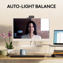 Logitech Brio 101 Full HD Webcam 1080p - Built-in Mic, Works with Zoom & More