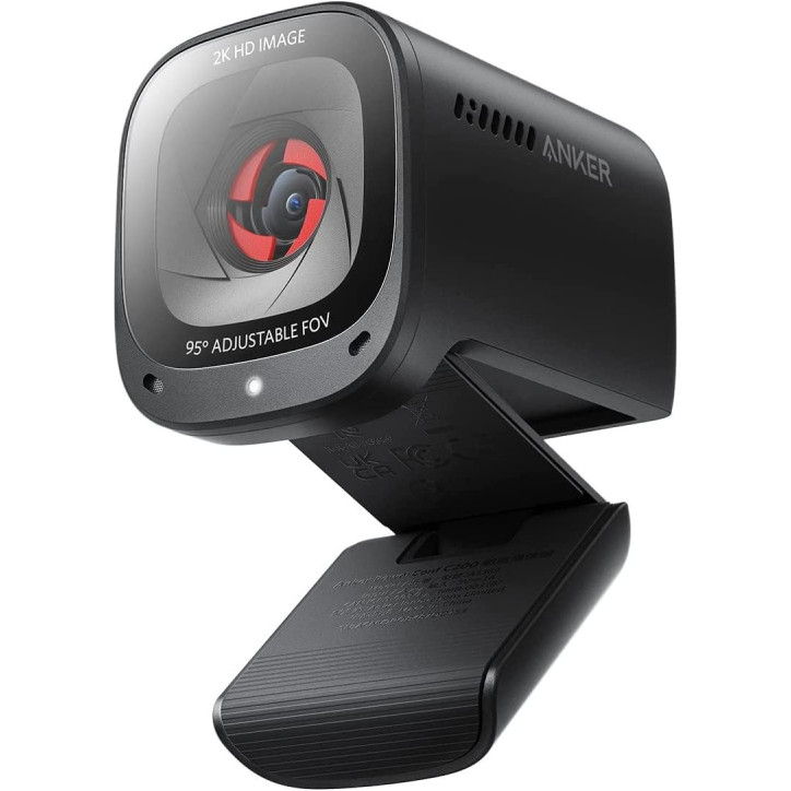 Anker PowerConf C200 Webcam 2K, Correction Lumineuse, Micros Anti-Bruit, Champ Ajustable, Cache Vie Privée Anker PowerConf C200 Webcam 2K, Correction Lumineuse, Micros Anti-Bruit, Champ Ajustable, Cache Vie Privée