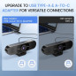 EMEET Webcam 1080P avec Microphone, 2 micros, 90° FOV, USB Type-A & C, Plug&Play, 2025 Version EMEET Webcam 1080P avec Microphone, 2 micros, 90° FOV, USB Type-A & C, Plug&Play, 2025 Version