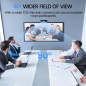 EMEET 1080P Webcam with Dual Mics, 90° FOV, USB Type-A & A-to-C Adapter, Plug&Play, 2025 Version