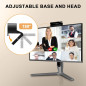 Webcam Full HD 1080P pour PC/Mac, Correction Lumière, Compatible Skype, Zoom, FaceTime, Hangouts