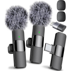 Mini Mic Pro - Wireless Lavalier Mic for iPhone, Android & USB-C Recording