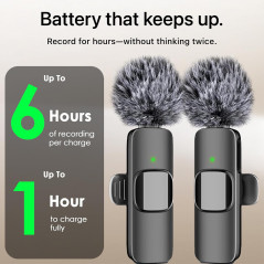 Micro Mini Mic Pro USB-C - Micro sans fil pro pour iPhone, Android