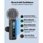 Microphone Lavalier USB-C Sans Fil Rotatif avec Réduction de Bruit pour Android, PC, Vlog, Podcast Microphone Lavalier USB-C Sans Fil Rotatif avec Réduction de Bruit pour Android, PC, Vlog, Podcast