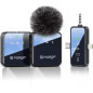 PQRQP 3-in-1 Wireless Microphone for iPhone/Android/Camera, 328ft Range, 18H Battery, Mini Mic for Vlogs & Interviews PQRQP 3-in-1 Wireless Microphone for iPhone/Android/Camera, 328ft Range, 18H Battery, Mini Mic for Vlogs & Interviews