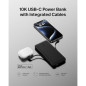 Belkin 10,000mAh Portable Charger Power Bank with USB-C & Lightning Cables, 23W, Dual Device Charging Belkin 10,000mAh Portable Charger Power Bank with USB-C & Lightning Cables, 23W, Dual Device Charging