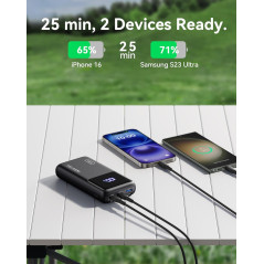 INIU 25000mAh 100W Power Bank, USB-C PD QC Fast Charger for Laptop, MacBook, iPhone, Samsung & More
