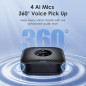Enceinte de conférence EMEET M0 Plus, 4 micros AI, 360° voix, réduction bruit, USB-C, Bluetooth, 8-16 pers.