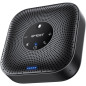 Enceinte de conférence EMEET M0 Plus, 4 micros AI, 360° voix, réduction bruit, USB-C, Bluetooth, 8-16 pers.