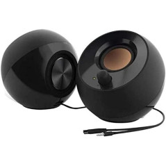 Creative Pebble 2.0 USB Desktop Speakers with Far-Field Drivers - Black
