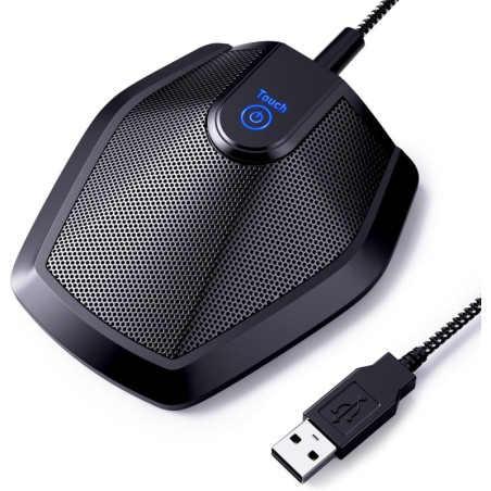 Microphone USB TONOR G11 omnidirectionnel pour conférence, enregistrement, Skype, compatible Mac et Windows