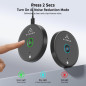 AIRHUG USB Microphone with Mute Button & LED, AI Noise Reduction, Omnidirectional Condenser Mic for PC/Laptop