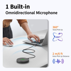 Microphone USB AIRHUG Omnidirectionnel avec Réduction de Bruit