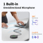 AIRHUG USB Microphone with Mute Button & LED, AI Noise Reduction, Omnidirectional Condenser Mic for PC/Laptop