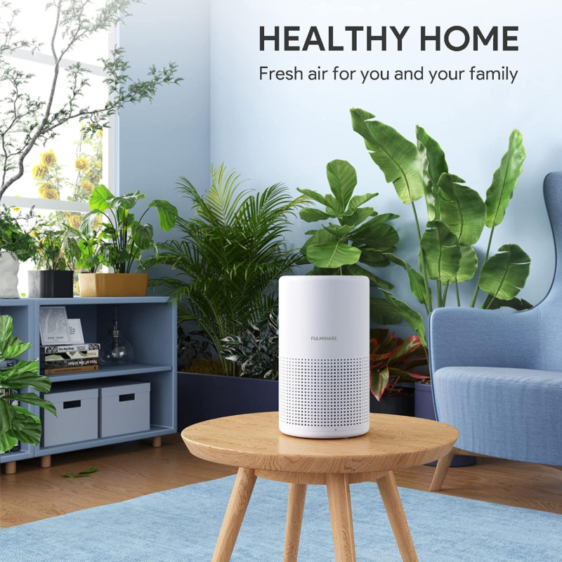 FULMINARE H13 True HEPA Bedroom Air Purifier – Quiet, Portable & Compact