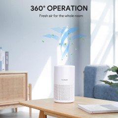 FULMINARE H13 True HEPA Air Purifier for Bedroom - Quiet, Portable with Night Light for Home & Office