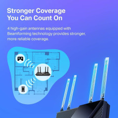 TP-Link AX1800 WiFi 6 Router V4 (Archer AX21) – Dual Band, Alexa-Ready