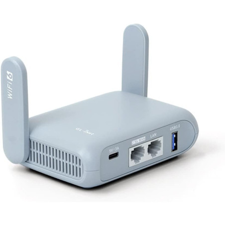 GL.iNet GL-MT3000 Beryl AX Portable Wi-Fi 6 Travel Router, 2.5G VPN Router for Business, Mobile, RV, Plane