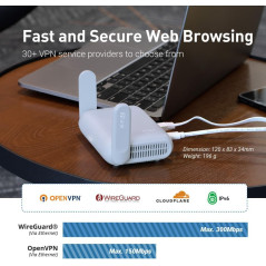 GL.iNet GL-MT3000 Beryl AX : Routeur Wi-Fi 6 Portable VPN