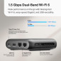 TP-Link TL-WR1502X Ultra-Portable Wi-Fi 6 AX1500 Travel Router | USB-C Powered, Multi-Mode, Tether App