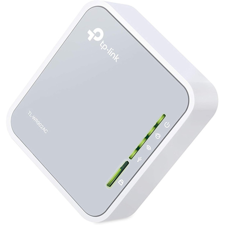 TP-Link AC750 Portable Nano Travel Router TL-WR902AC - Dual Band, Multiple Modes, USB 2.0 Port