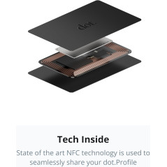 dot. Card - Tap-Compatible Digital Business Card for iPhone & Android (Black)