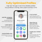Digital Business Card - No Subscription, Unlimited NFC & QR Sharing - Custom Black Card for iPhone & Android Digital Business Card - No Subscription, Unlimited NFC & QR Sharing - Custom Black Card for iPhone & Android