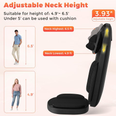 Shiatsu Neck & Back Massager with Heat - 4D Deep Tissue Relief Pain