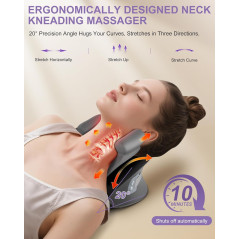 Appareil Shiatsu Cou Chauffant - Massage Électrique Portable