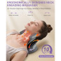 Appareil de Massage Shiatsu Cou avec Chaleur, Masseur Électrique Portable sans Fil, Soulagement Douleur Musculaire