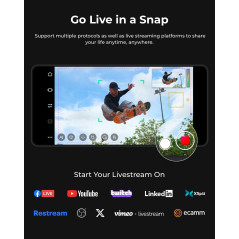 OBSBOT Tail Air NDI 4K Caméra AI PTZ Streaming & Contrôle Gestuel