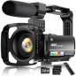 4K 64MP Vlogging Camcorder with 3 Touchscreen, 18X Zoom, Night Vision, Mic, Remote, Stabilizer & 2 Batteries 4K 64MP Vlogging Camcorder with 3 Touchscreen, 18X Zoom, Night Vision, Mic, Remote, Stabilizer & 2 Batteries