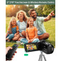 4K 64MP Vlogging Camcorder with 3 Touchscreen, 18X Zoom, Night Vision, Mic, Remote, Stabilizer & 2 Batteries 4K 64MP Vlogging Camcorder with 3 Touchscreen, 18X Zoom, Night Vision, Mic, Remote, Stabilizer & 2 Batteries