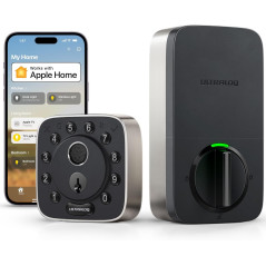 ULTRALOQ Bolt WiFi Smart Lock – 8-in-1 Keyless Entry, Fingerprint, App, Siri, Alexa, BHMA Certified, Easy Install