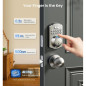 Veise Fingerprint Door Lock, Keyless Entry, Auto Lock, Biometric Keypad Deadbolt, Satin Nickel Veise Fingerprint Door Lock, Keyless Entry, Auto Lock, Biometric Keypad Deadbolt, Satin Nickel