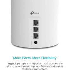 TP-Link Deco X55 AX3000 WiFi 6 Mesh System - 6500 Sq.Ft Coverage (3-Pack)