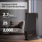 NETGEAR Nighthawk CAX30 Modem Router Combo DOCSIS 3.1 WiFi 6 AX2700 2.7Gbps for Xfinity, Spectrum & More NETGEAR Nighthawk CAX30 Modem Router Combo DOCSIS 3.1 WiFi 6 AX2700 2.7Gbps for Xfinity, Spectrum & More